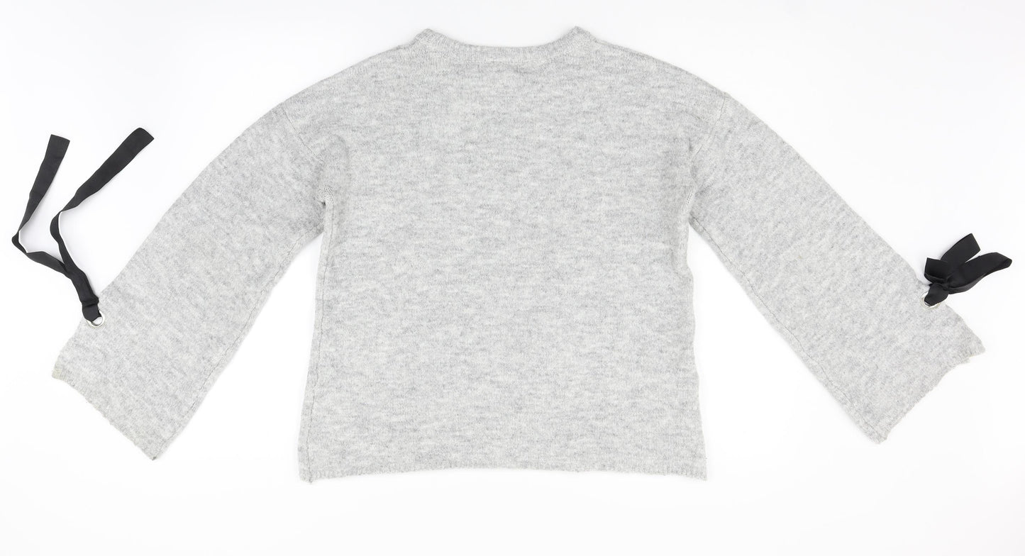 Primark Womens Grey   Pullover Jumper Size M