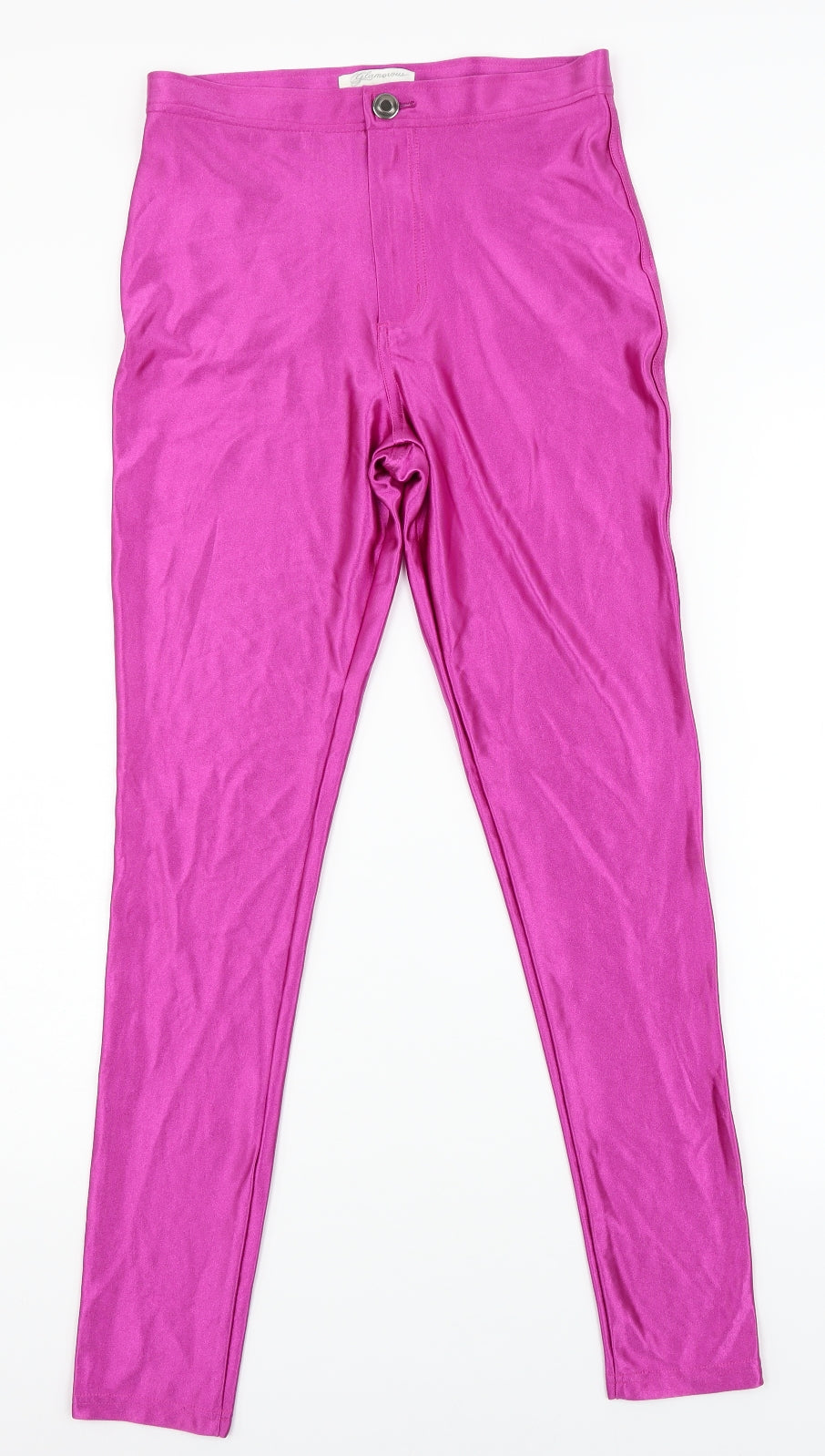 Glamorous Womens Pink   Trousers  Size 10 L27 in