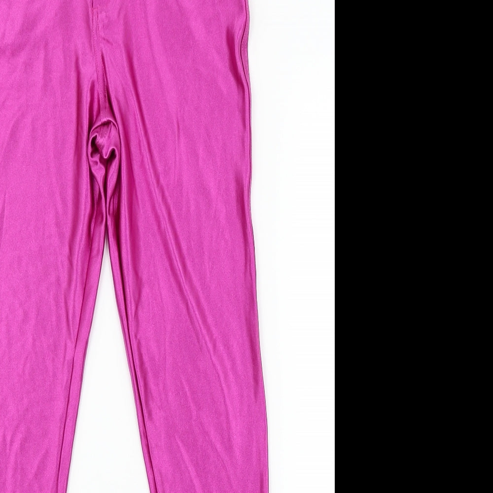 Glamorous Womens Pink   Trousers  Size 10 L27 in