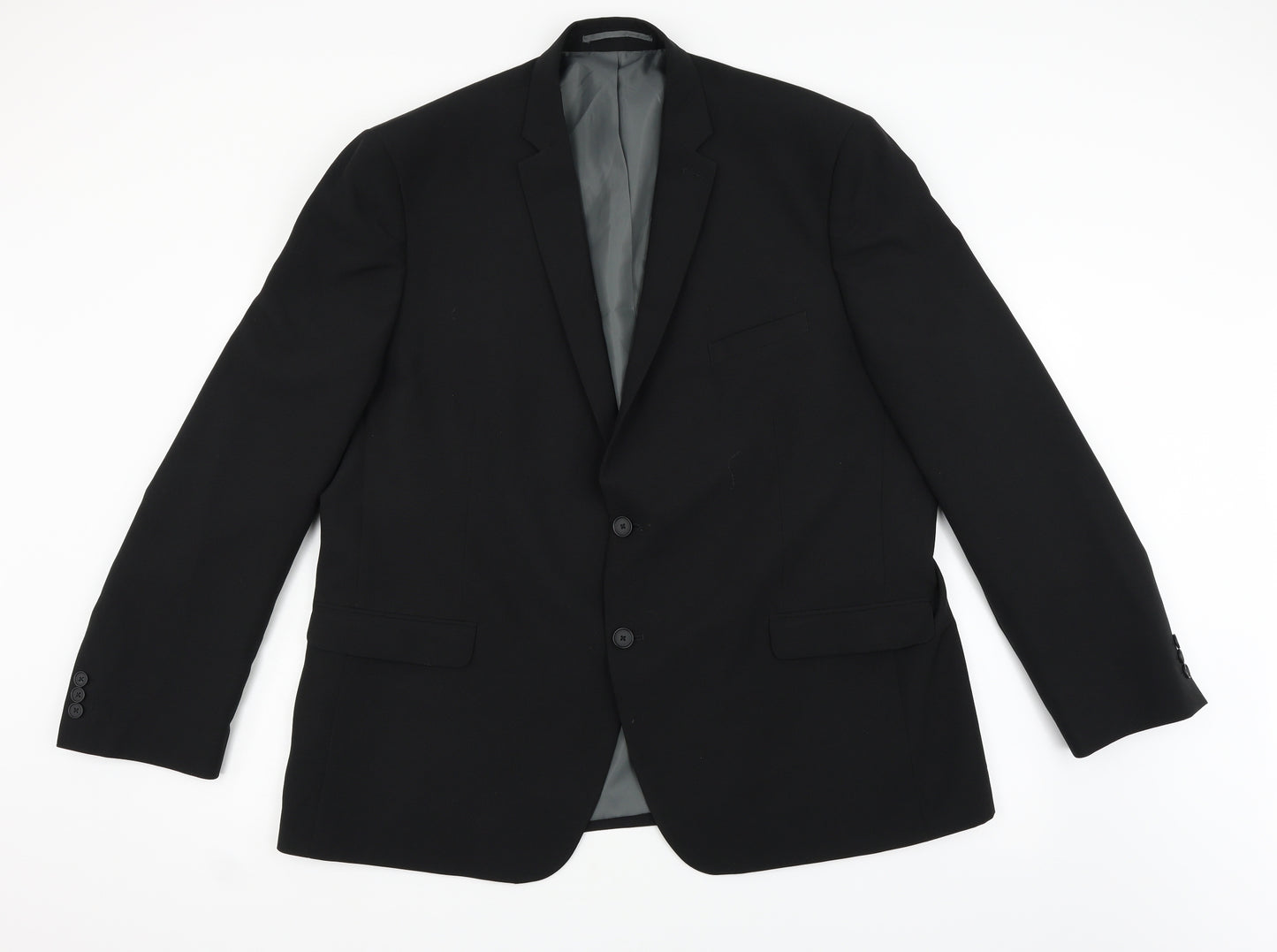 George Mens Black   Jacket Suit Jacket Size 48