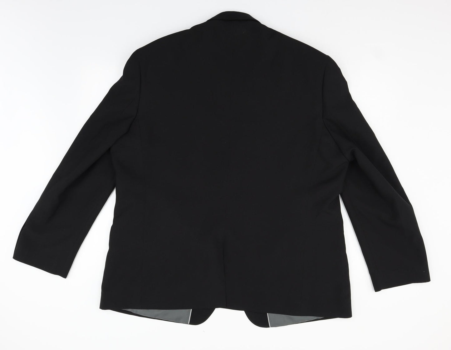 George Mens Black   Jacket Suit Jacket Size 48