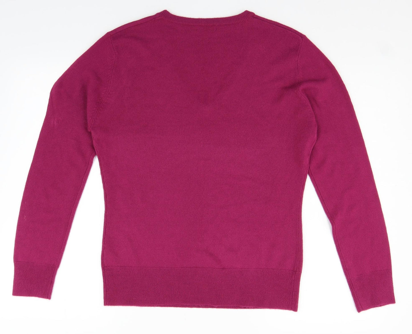 M&Co Mens Red   Pullover Jumper Size M