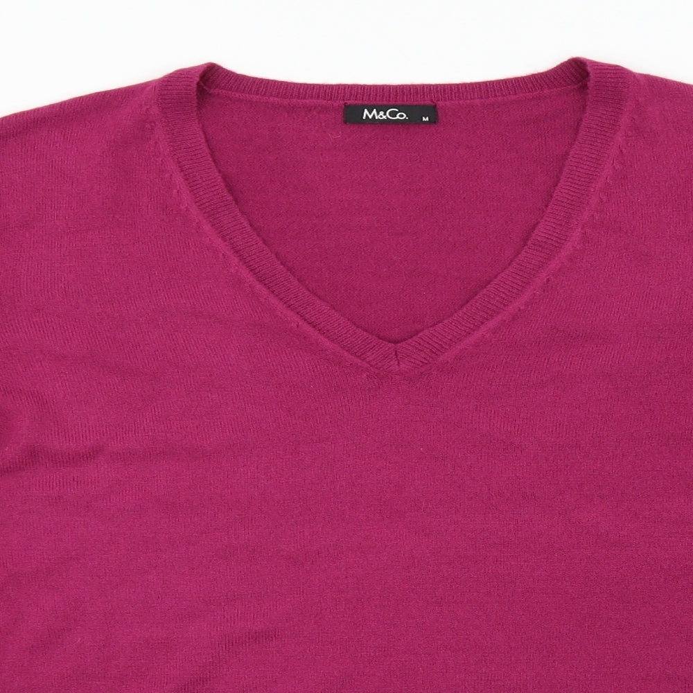M&Co Mens Red   Pullover Jumper Size M
