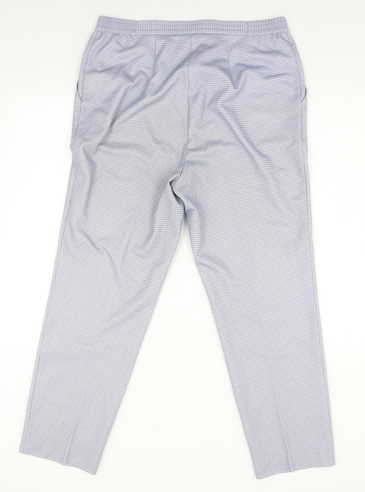 finn karelia Womens Blue Check  Trousers  Size 16 L27 in