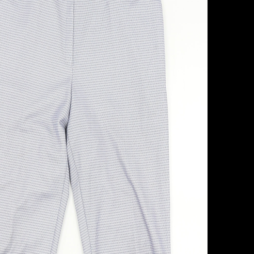 finn karelia Womens Blue Check  Trousers  Size 16 L27 in