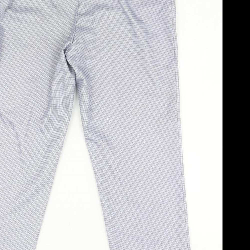 finn karelia Womens Blue Check  Trousers  Size 16 L27 in
