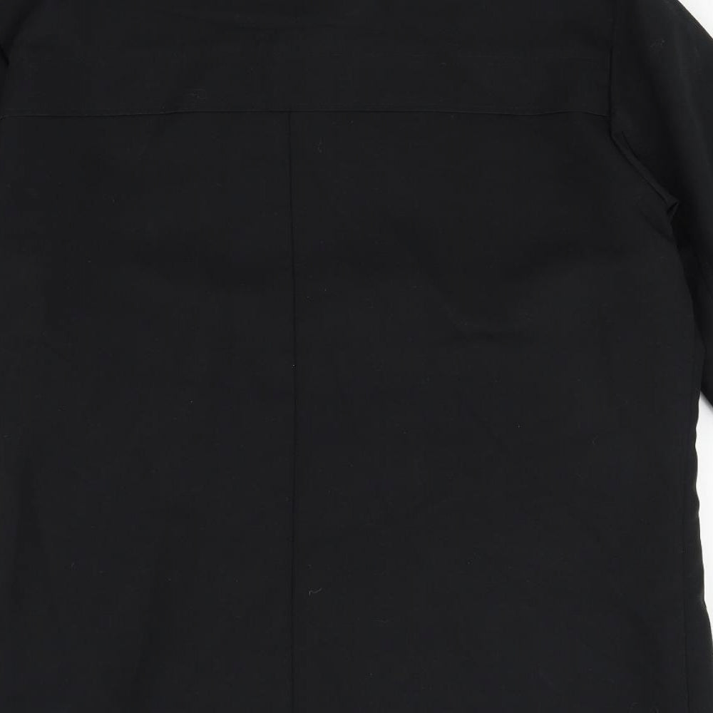 fly 53 Mens Black   Overcoat Coat Size XL