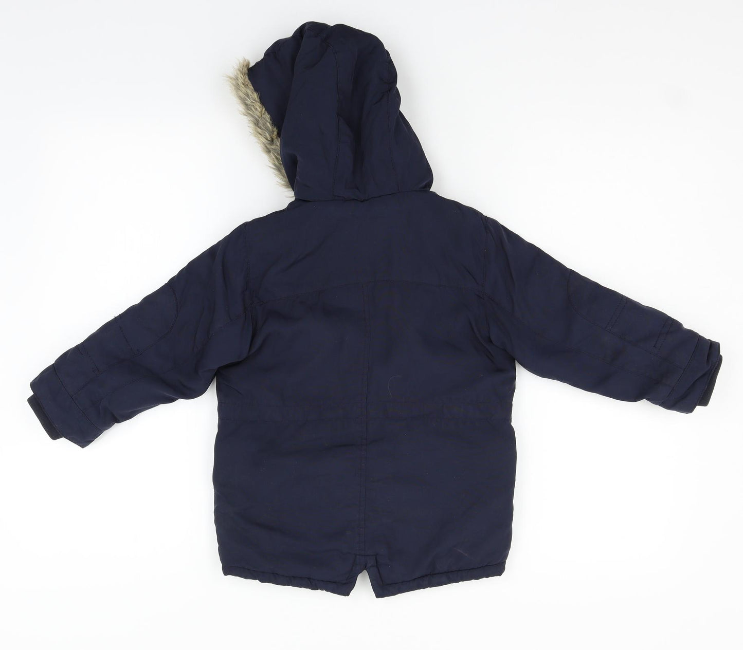 NEXT Boys Blue   Parka Coat Size 3-4 Years