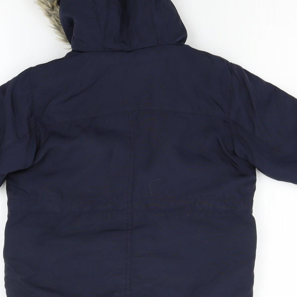 NEXT Boys Blue   Parka Coat Size 3-4 Years