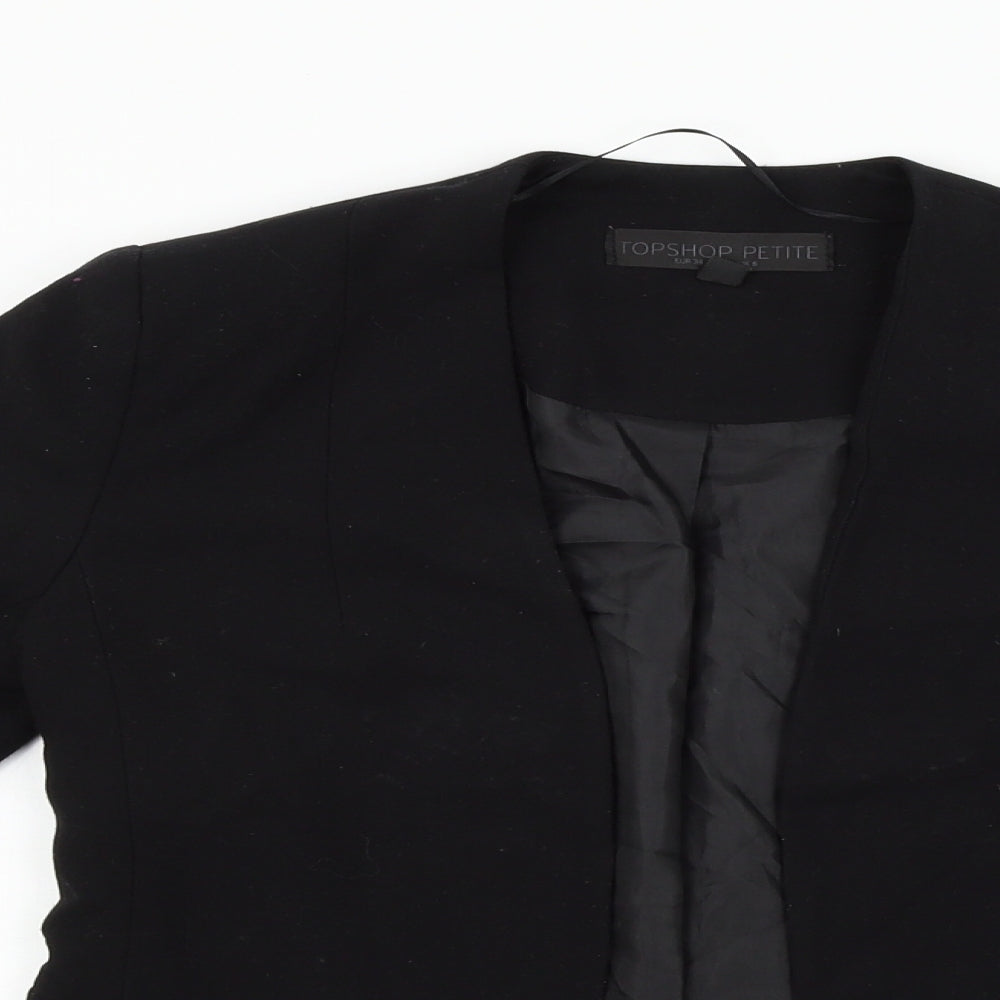 Topshop Womens Black   Jacket Blazer Size 6