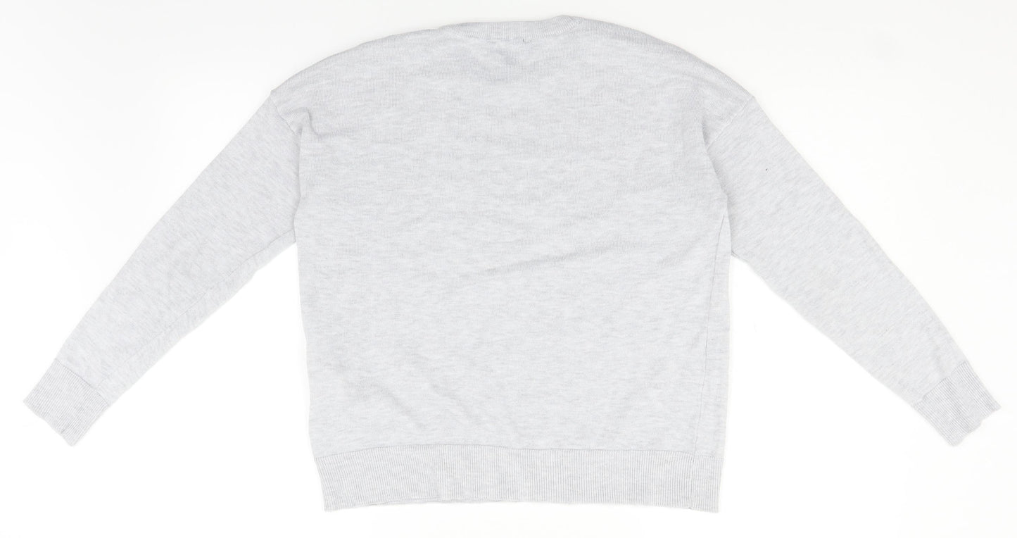 New Look Womens Grey   Pullover Jumper Size S