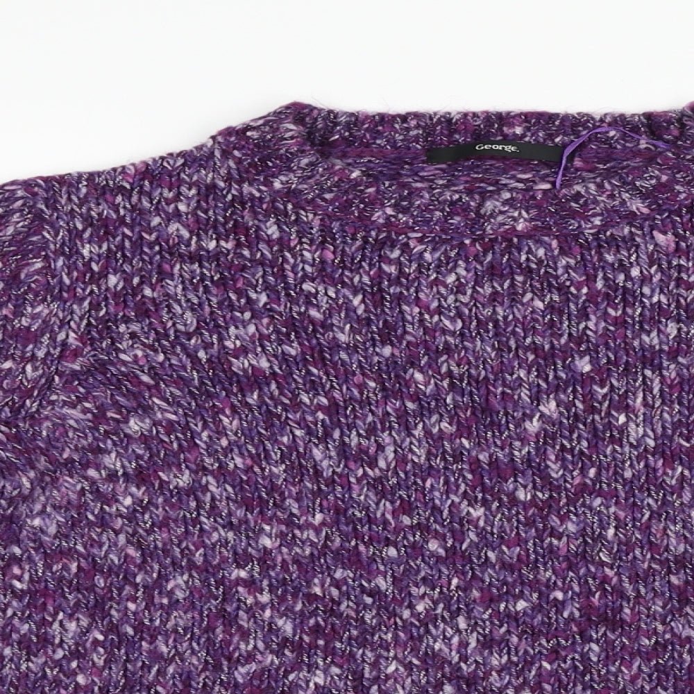 George Womens Purple   Pullover Jumper Size 8