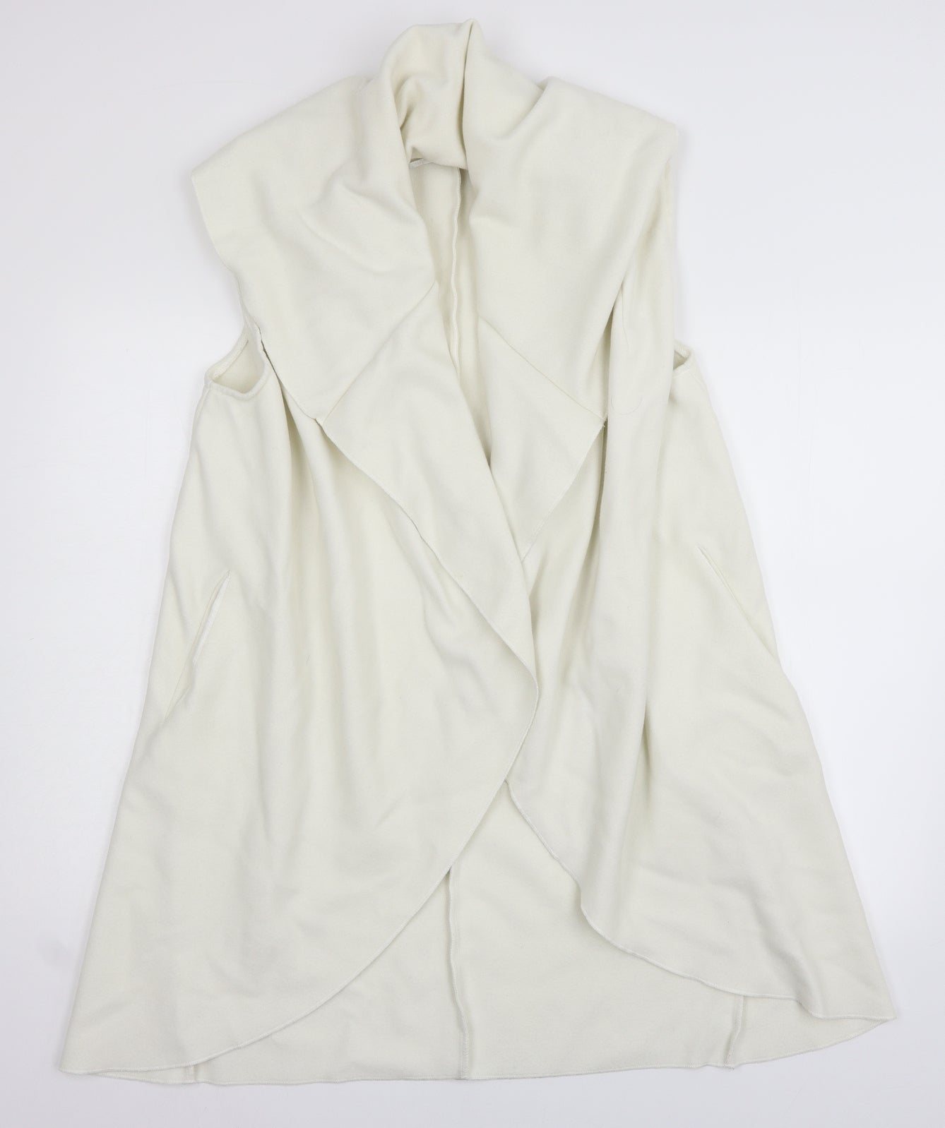 AX Paris Womens Ivory   Overcoat Coat One Size  - sleeveless