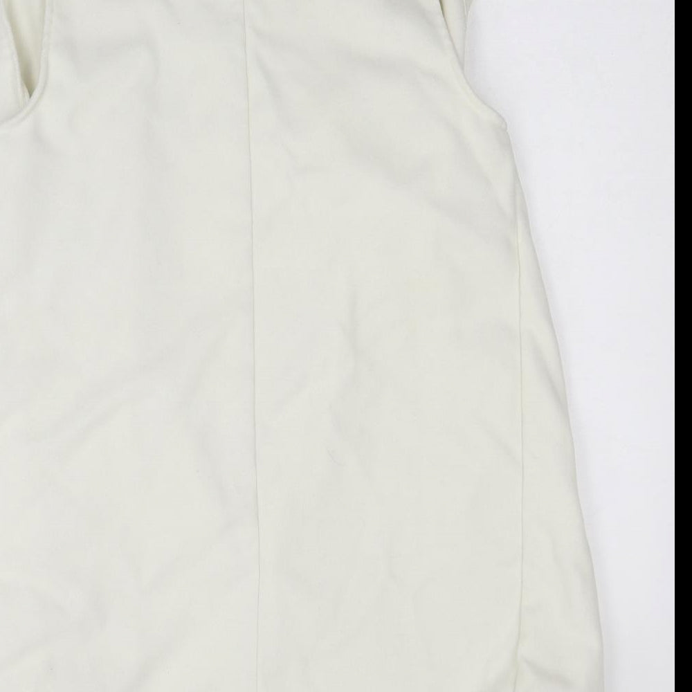 AX Paris Womens Ivory   Overcoat Coat One Size  - sleeveless