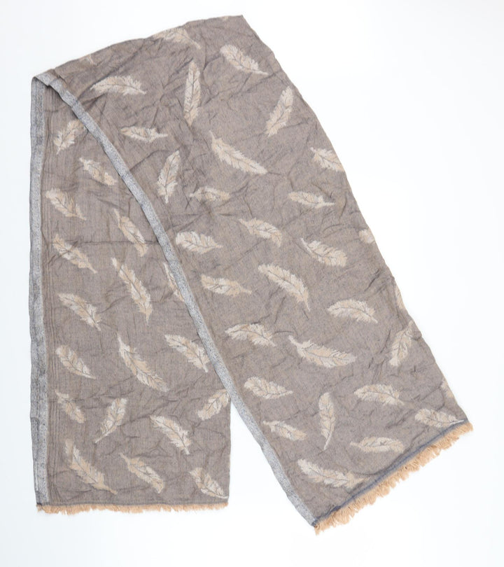 TU Womens Brown Floral   Scarf