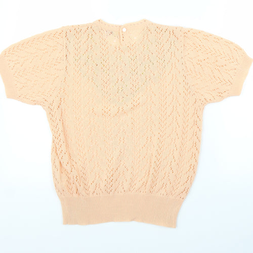 Preworn Womens Orange   Pullover Jumper Size M