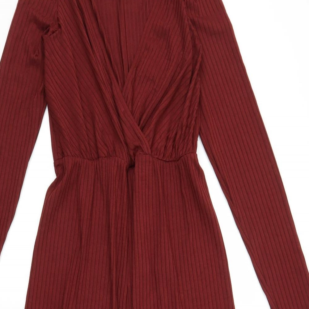 New Look Womens Red   Jumpsuit One-Piece Size 8 L20 in