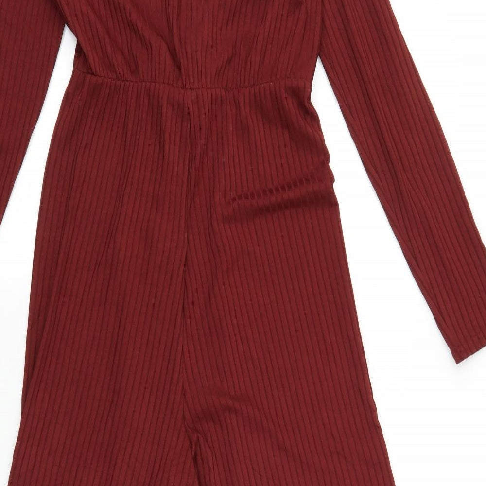 New Look Womens Red   Jumpsuit One-Piece Size 8 L20 in