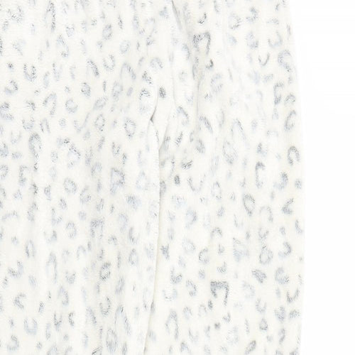 George Girls White Animal Print  Sweatpants Trousers Size 11-12 Years
