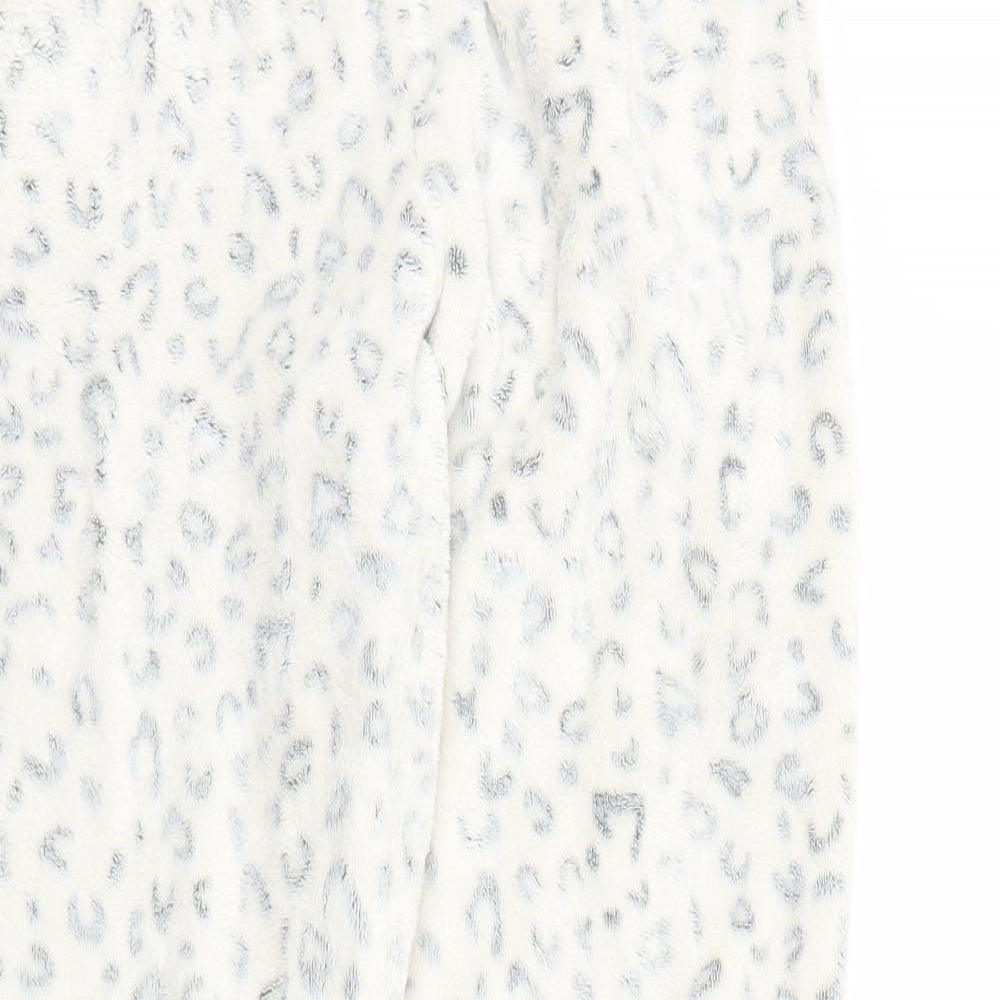 George Girls White Animal Print  Sweatpants Trousers Size 11-12 Years