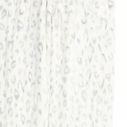 George Girls White Animal Print  Sweatpants Trousers Size 11-12 Years
