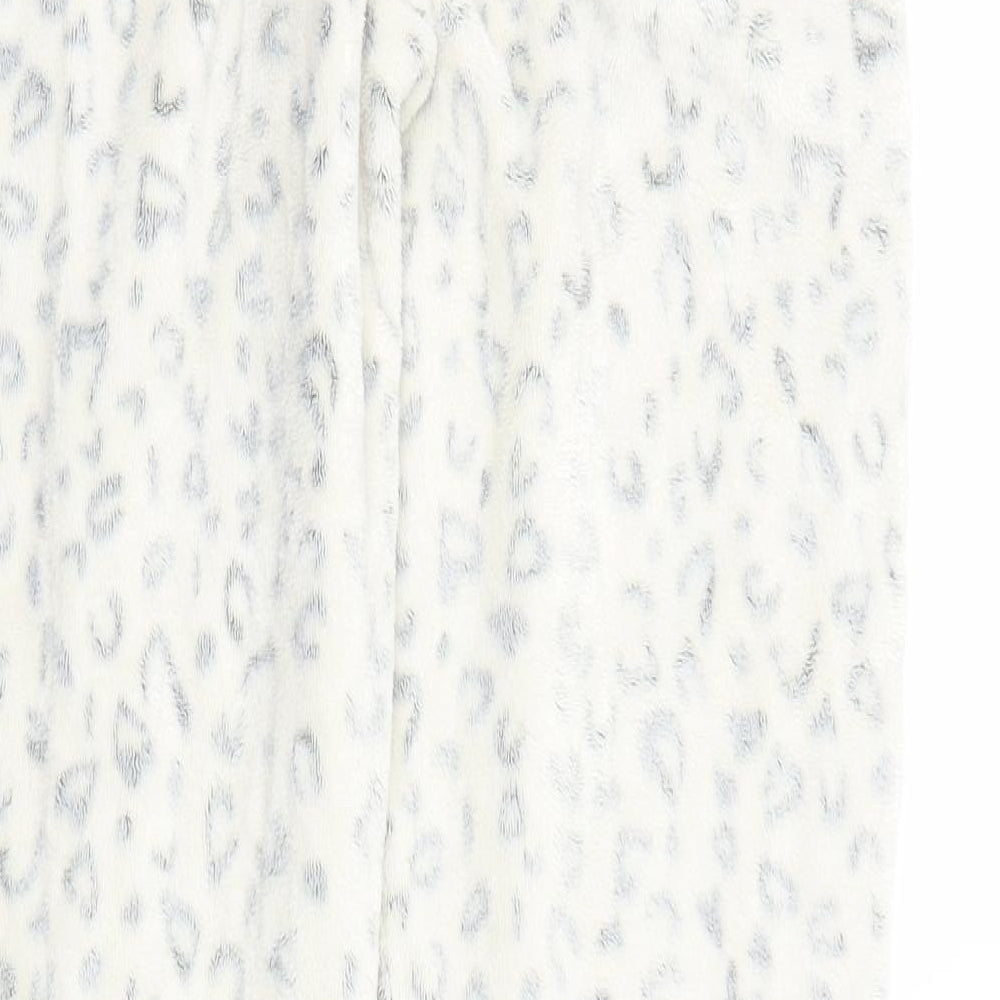 George Girls White Animal Print  Sweatpants Trousers Size 11-12 Years