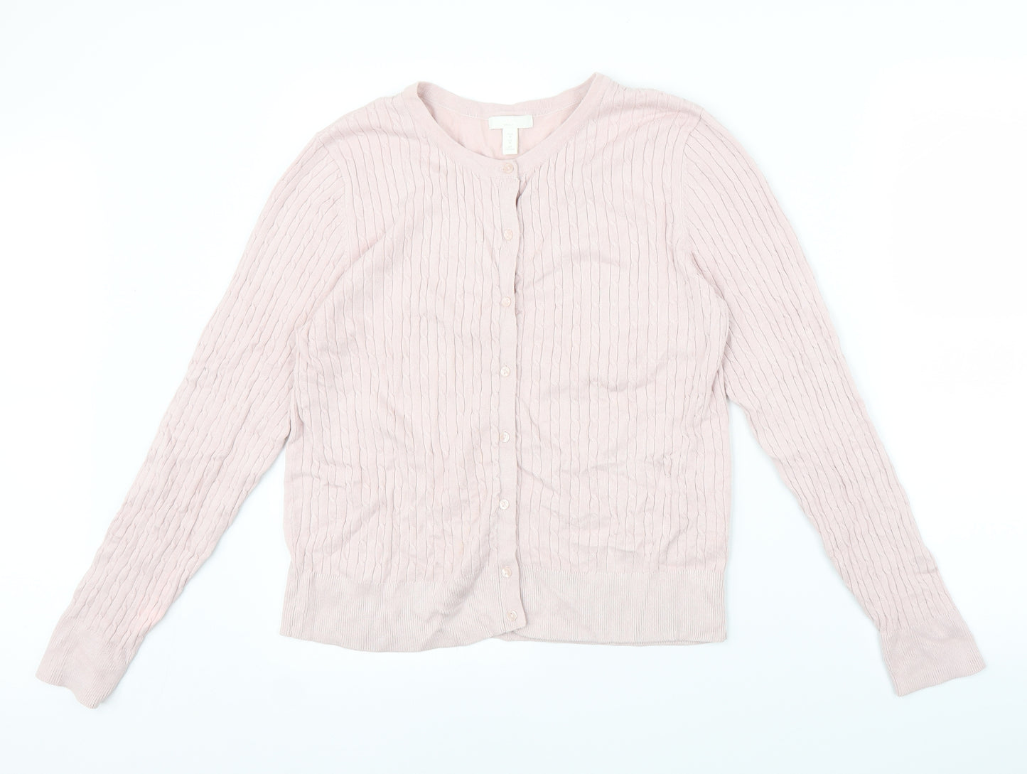 H&M Womens Pink   Cardigan Jumper Size M