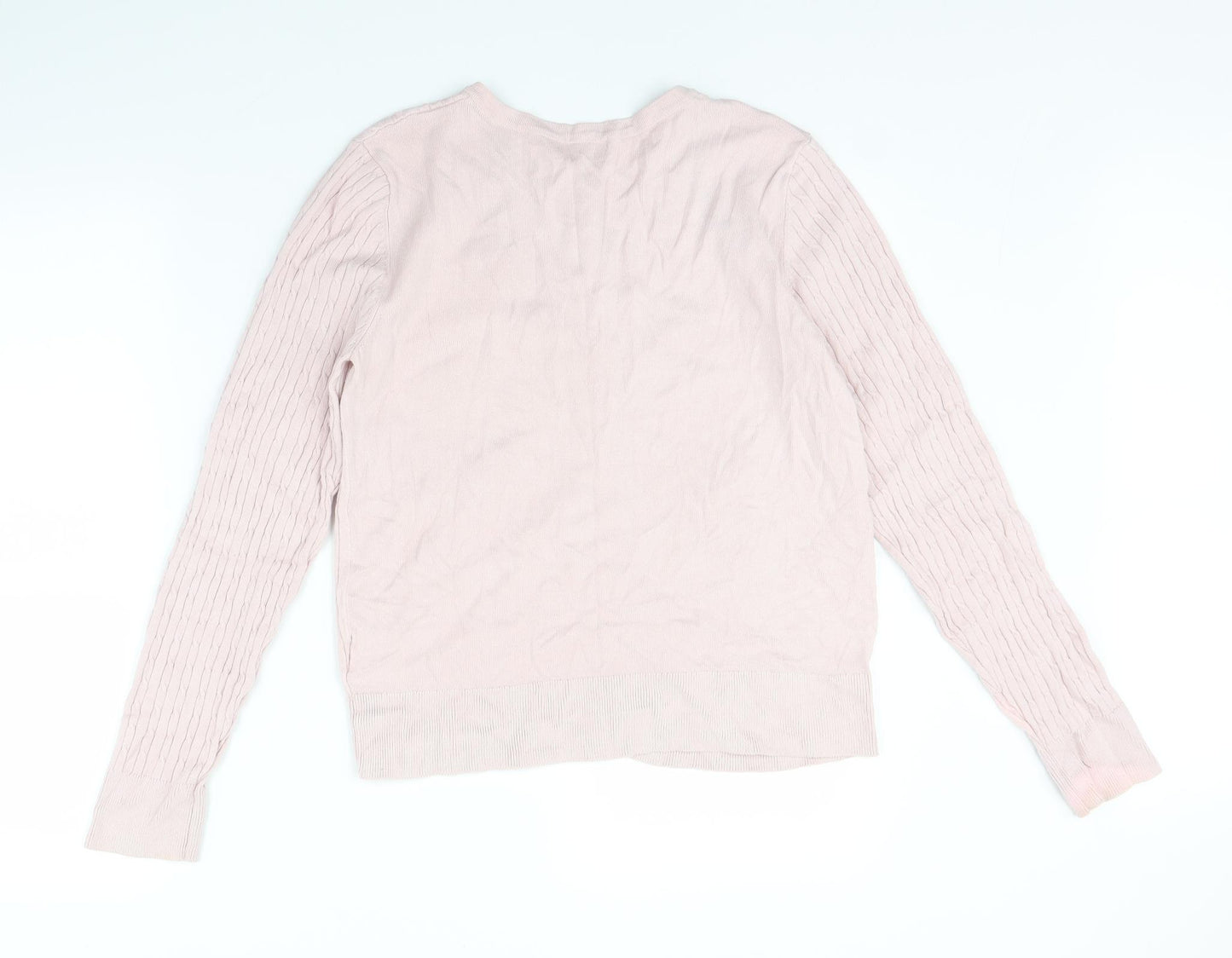 H&M Womens Pink   Cardigan Jumper Size M