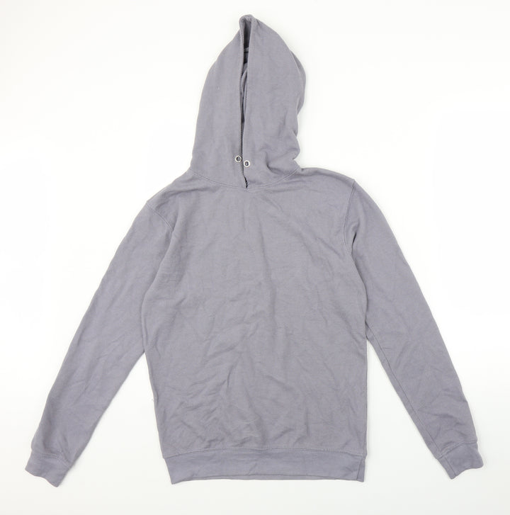 Boohoo Mens Grey   Pullover Hoodie Size XS