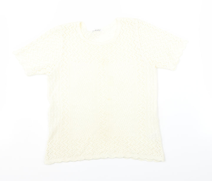 Berkertex Womens Ivory Pullover Jumper Size 10