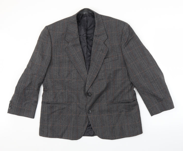 Racing Green Mens Grey Jacket Suit Jacket Size 38