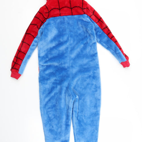 Marks and Spencer Boys Blue Geometric   One Piece Size 5-6 Years  - Spiderman Marvel