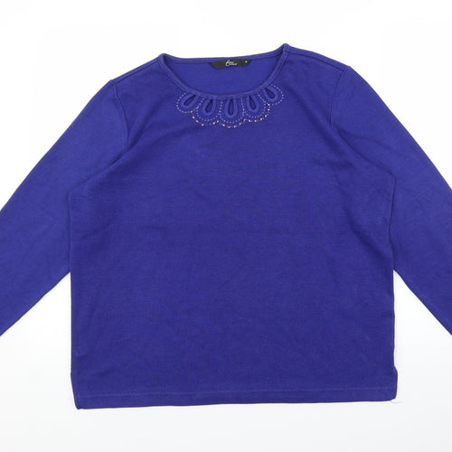 BM Womens Blue   Pullover Jumper Size M