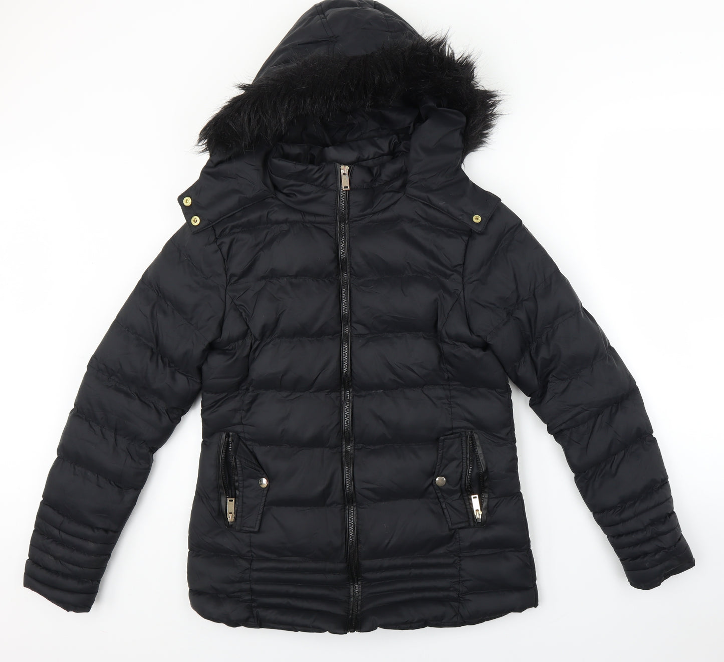 Matalan Womens Black   Jacket Coat Size 10