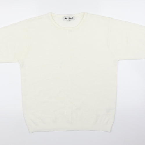 Pure & Natural Womens Ivory   Pullover Jumper Size 18