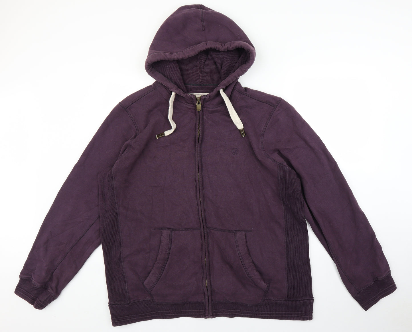 Fat Face Mens Purple   Full Zip Hoodie Size 2XL
