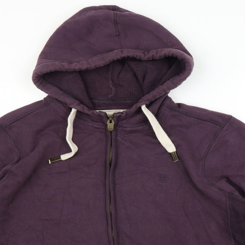 Fat Face Mens Purple   Full Zip Hoodie Size 2XL