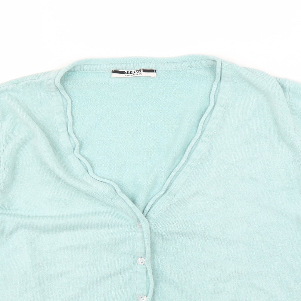 George Womens Green   Cardigan Jumper Size 14