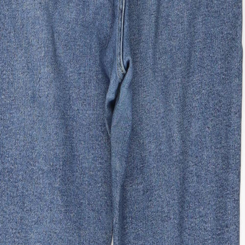 Topshop Womens Blue  Denim Straight Jeans Size 30 in L27 in