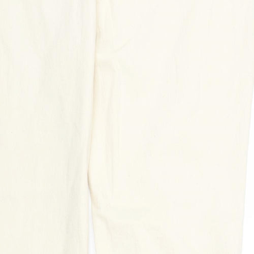 NEXT Womens Ivory  Denim Straight Jeans Size 20 L28 in