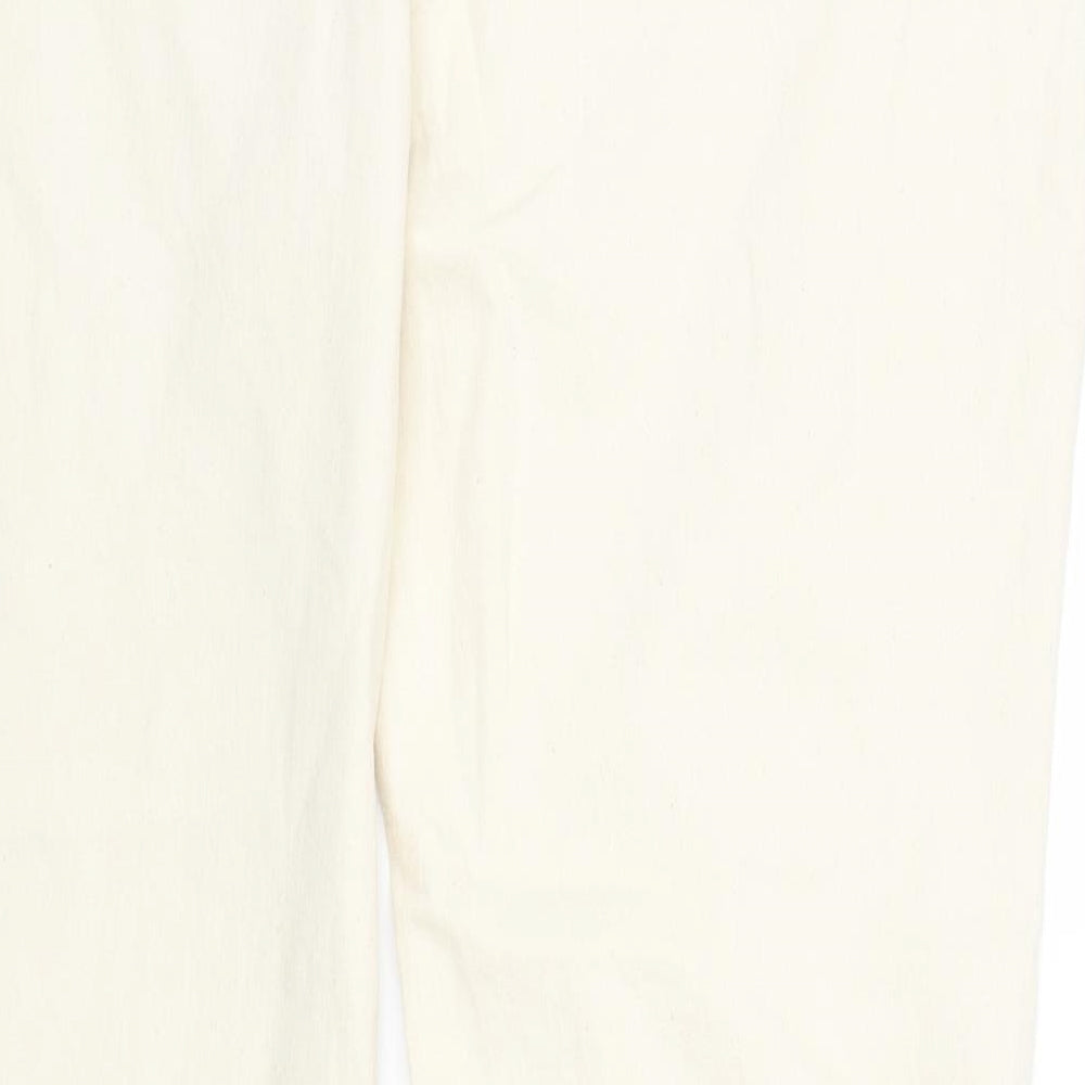 NEXT Womens Ivory  Denim Straight Jeans Size 20 L28 in