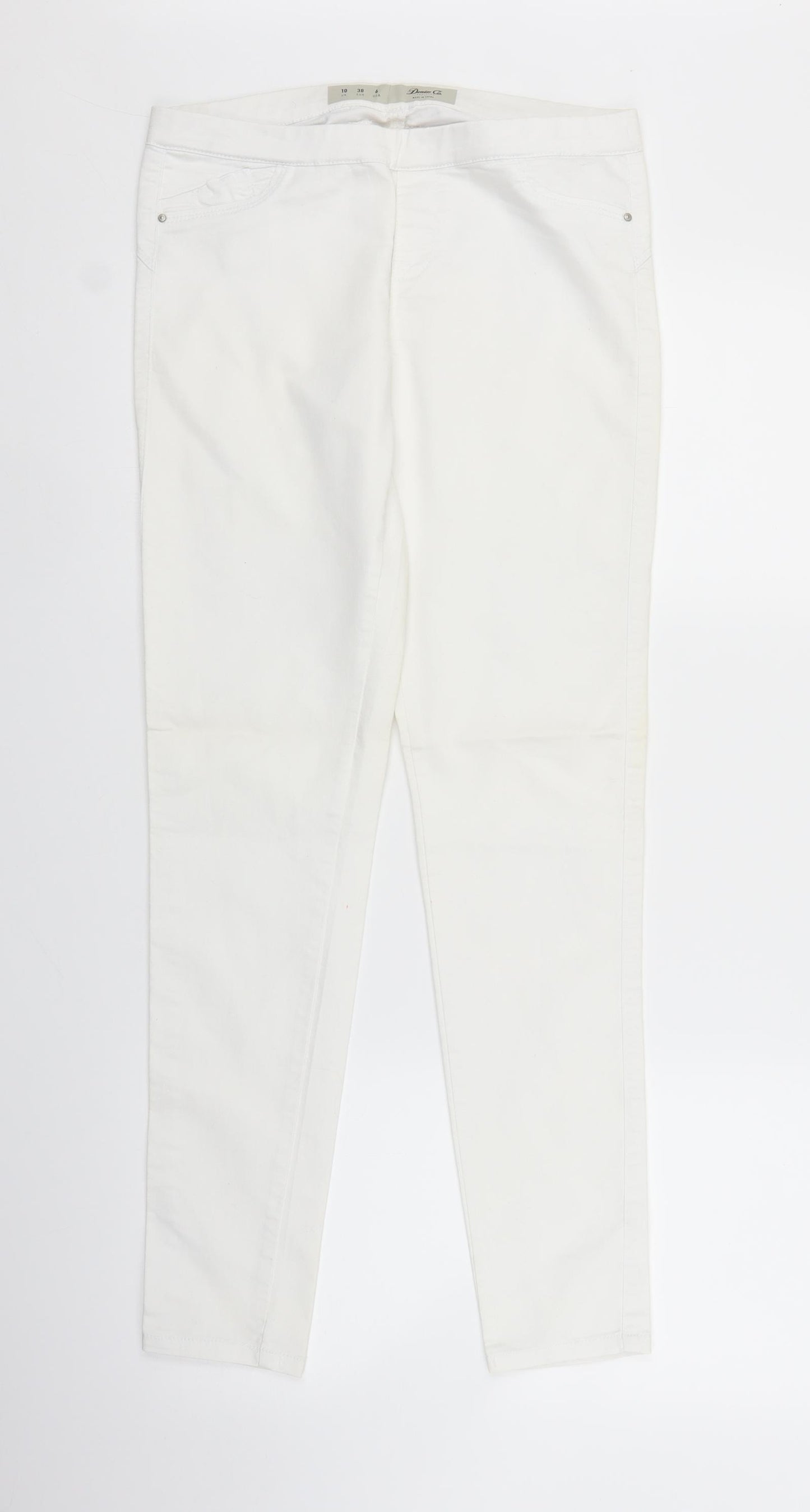 Primark Womens White  Denim Jegging Jeans Size 10 L28 in