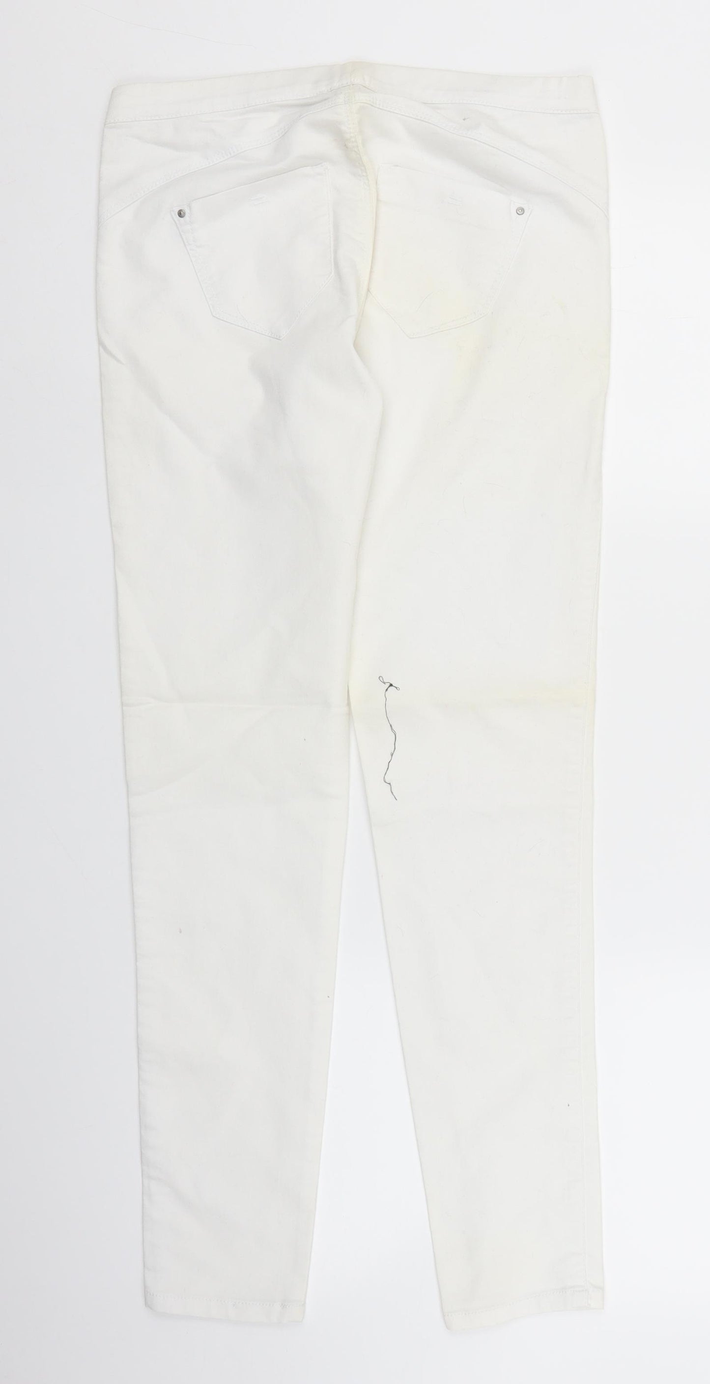 Primark Womens White  Denim Jegging Jeans Size 10 L28 in