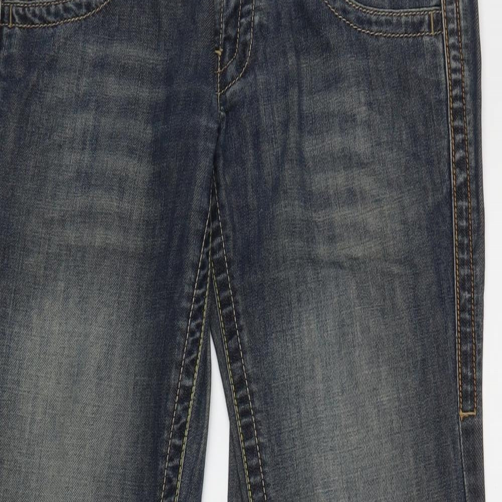 Blend She Womens Blue  Denim Wide-Leg Jeans Size 12 L29 in