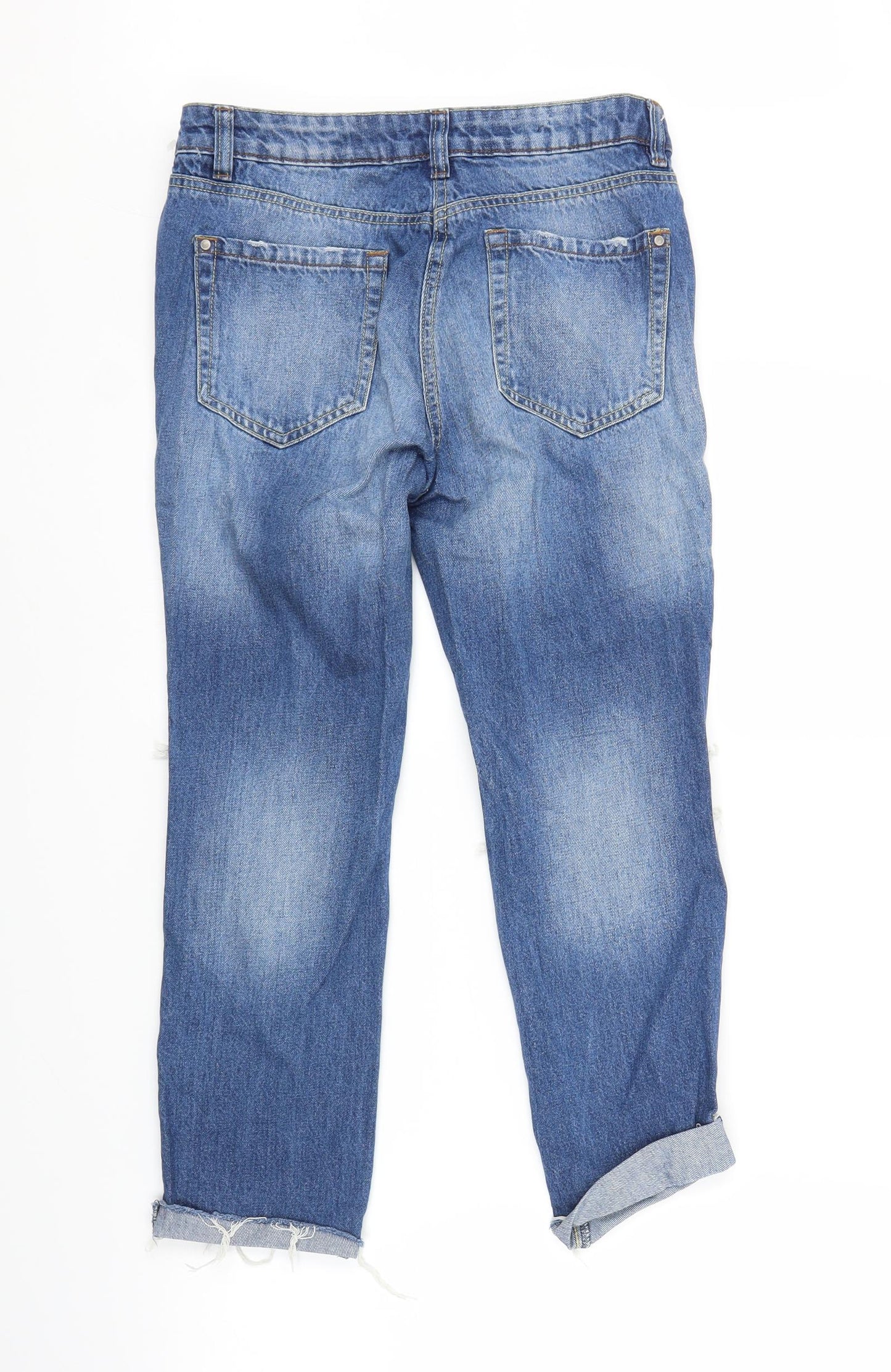 NEXT Womens Blue  Denim Straight Jeans Size 8 L22 in
