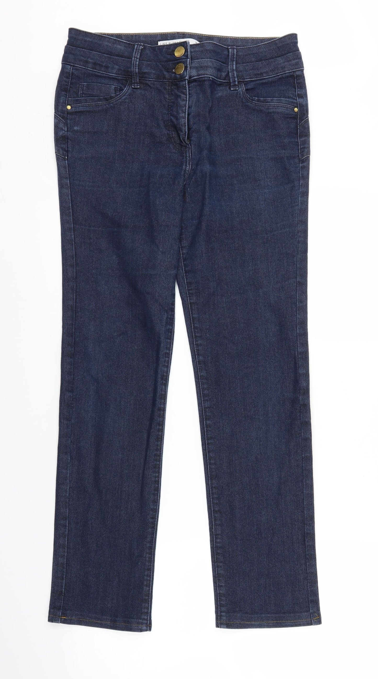 NEXT Womens Blue  Denim Straight Jeans Size 12 L28 in
