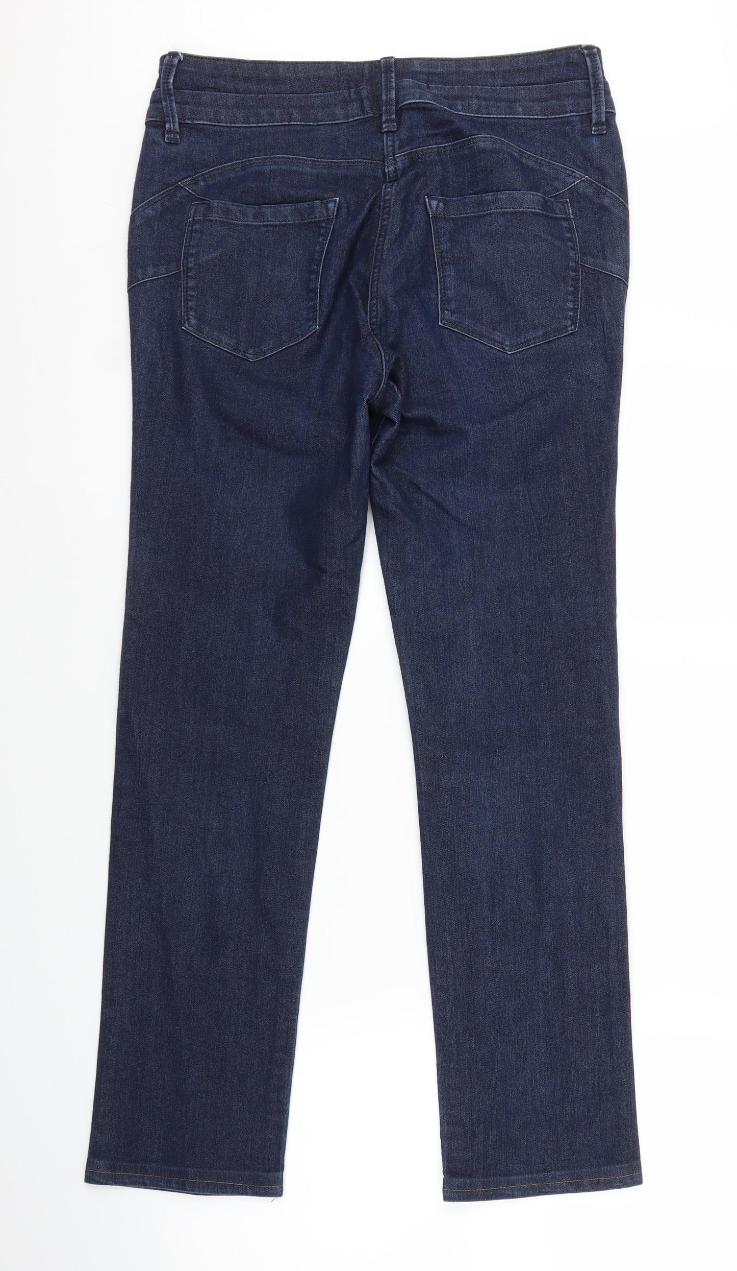 NEXT Womens Blue  Denim Straight Jeans Size 12 L28 in
