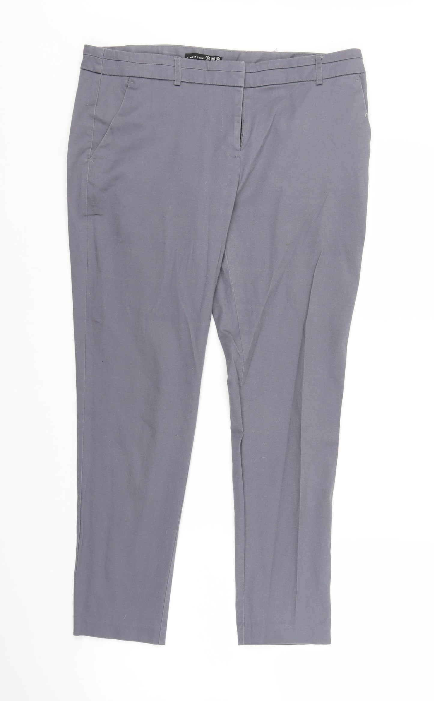 Atmosphere Womens Grey   Trousers  Size 12 L24 in
