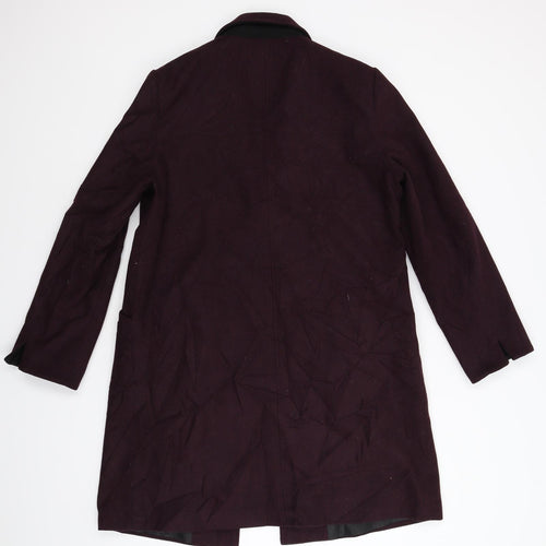 Outerwear Collection Womens Purple   Overcoat Coat Size 16
