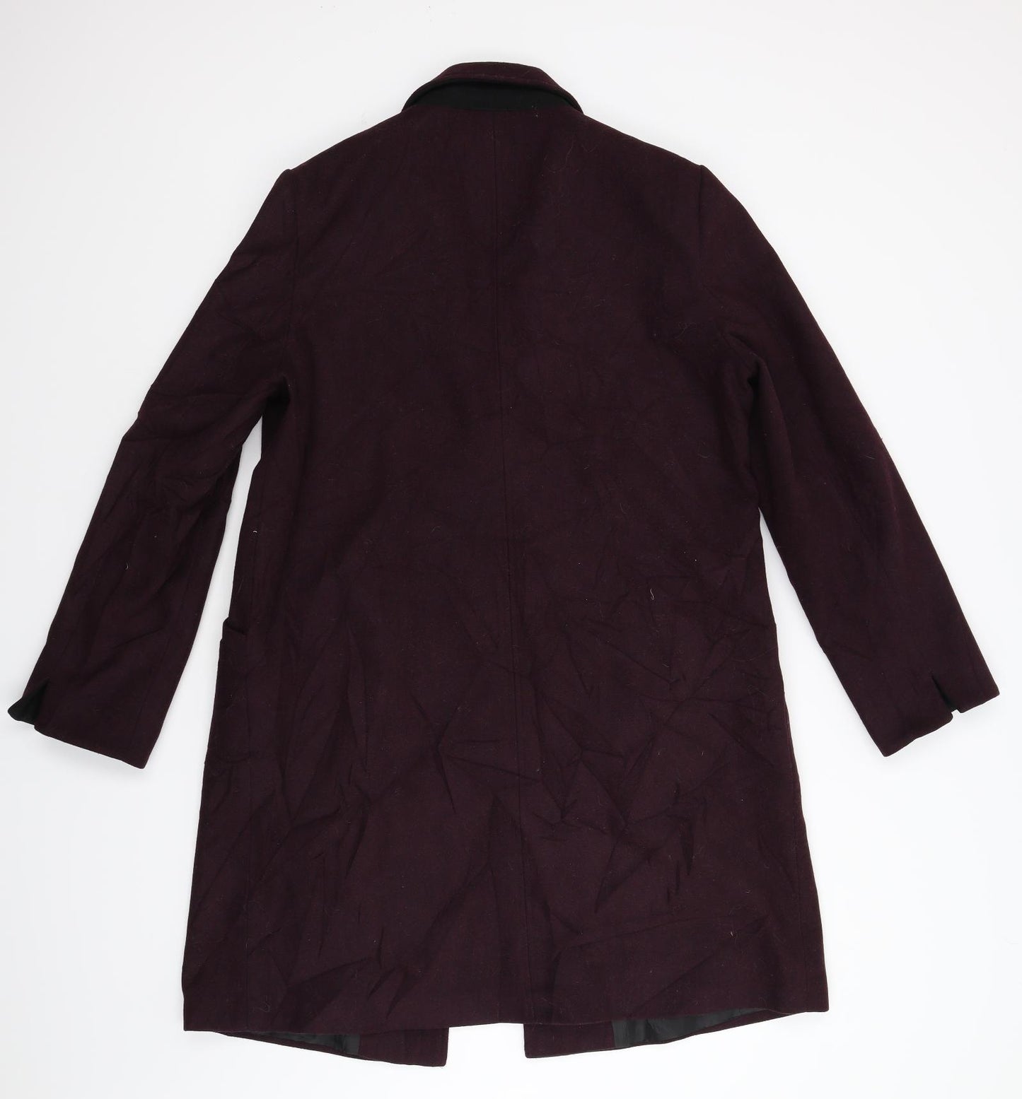 Outerwear Collection Womens Purple   Overcoat Coat Size 16